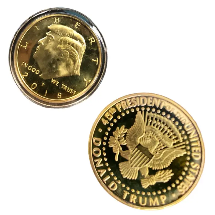 2018 Donald Trump Liberty Gold Plated Coin