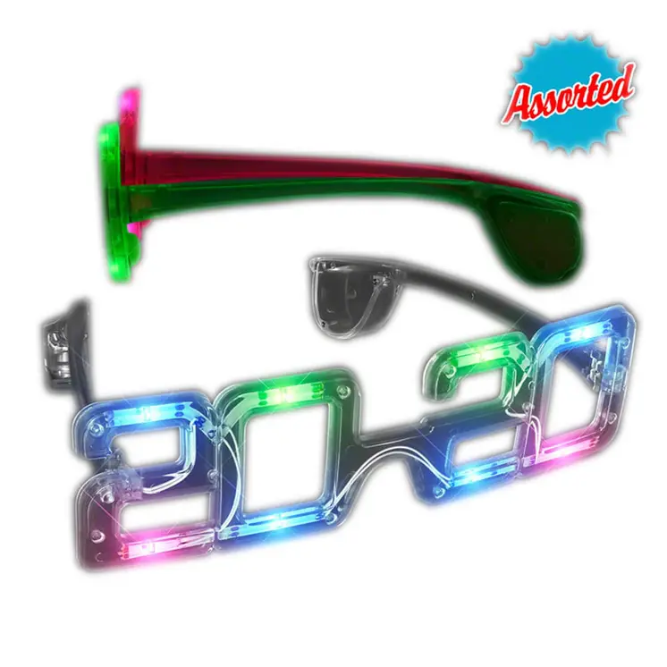 2020 Happy New Year Sunglasses Assorted Pack of 12