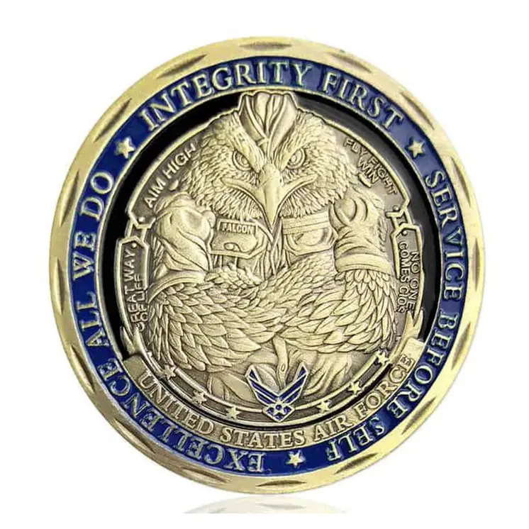 United States Department of Air Force Gold Plated Commemorative Coin
