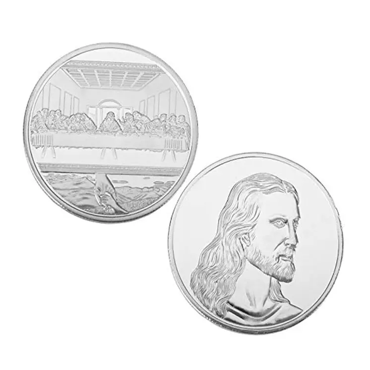 Jesus The Last Supper Commemorative Coin Silver