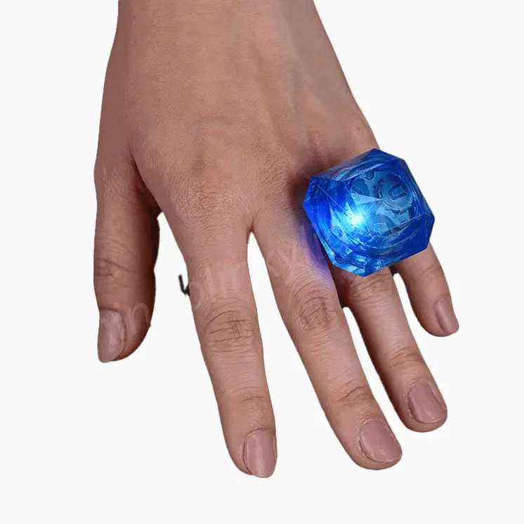 Huge Gem Ring Blue Diamond