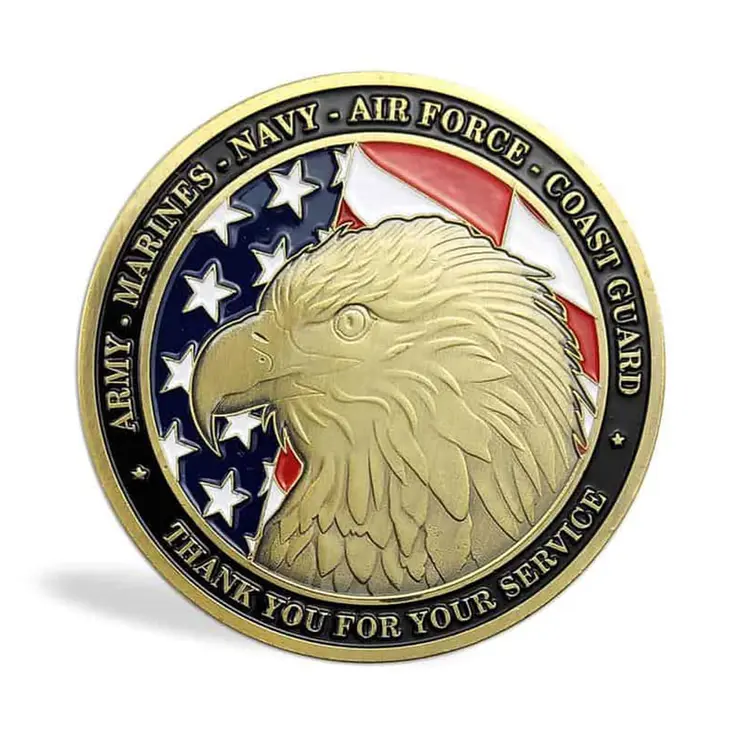 Army Navy Marine Air Force Coast Guard US Department of Defense Commemorative Coin