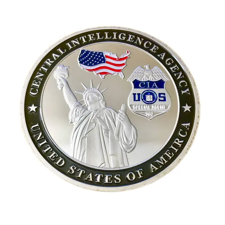 US Central Intelligence Agency Challenge Silver Coin