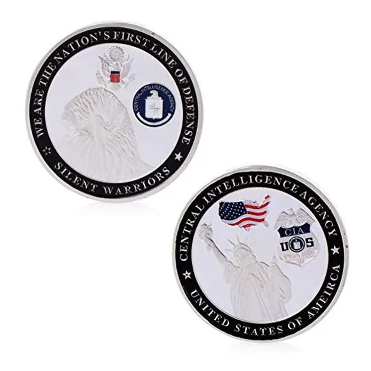 US Central Intelligence Agency Challenge Silver Coin