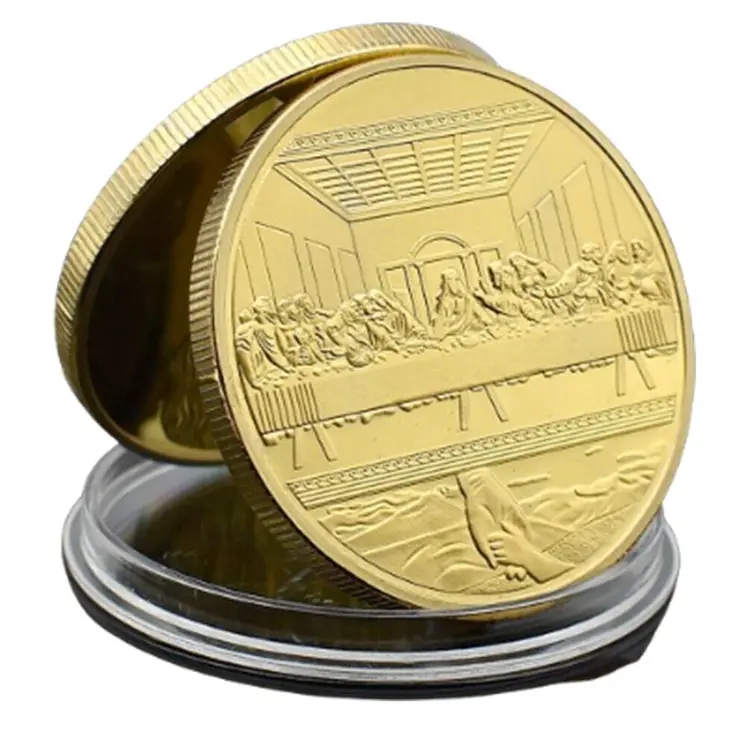 Jesus The Last Supper Commemorative Coin Gold