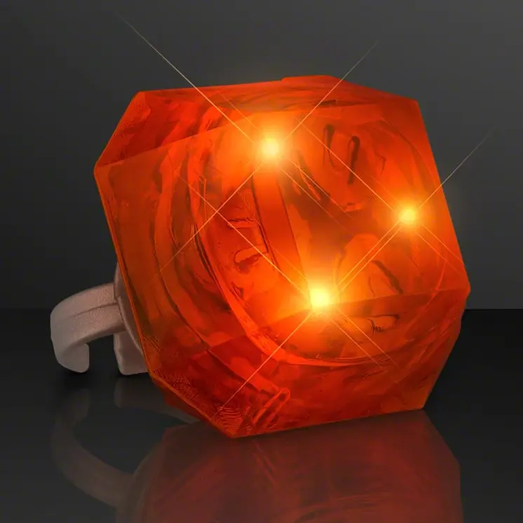 Huge Gem Ring Orange Diamond
