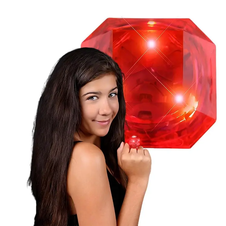 Huge Gem Ring Red Diamond