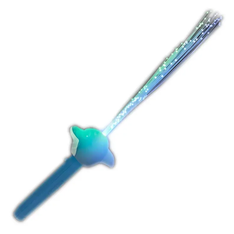 Light Up Fiber Optic Dolphin Flashing Wand