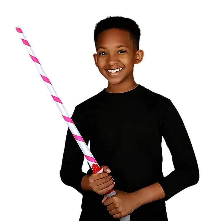 Flashing Candy Cane Christmas Sword