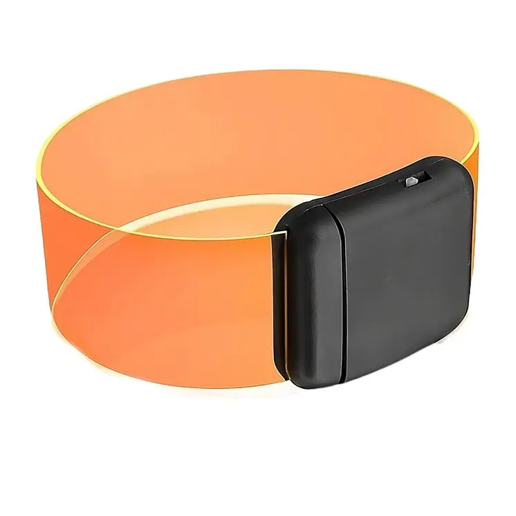 Cosmic Orange LED Bracelets Magnetic Clasp