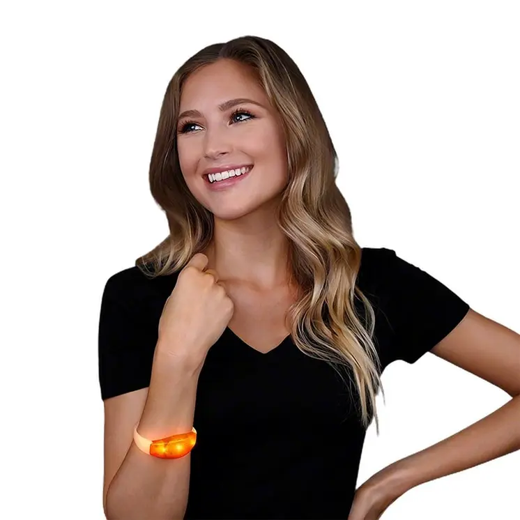 Rubber Frosted Orange Bracelet
