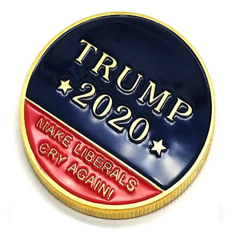 Donald Trump 2020 Merica Gold Commemorative  MAGA Coins