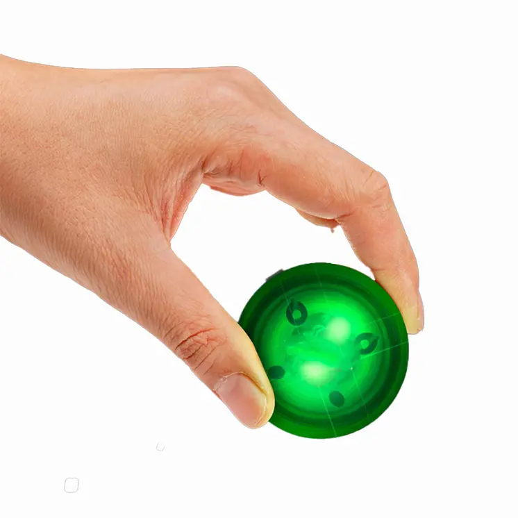 LED Impact Activated Bouncy Ball Green