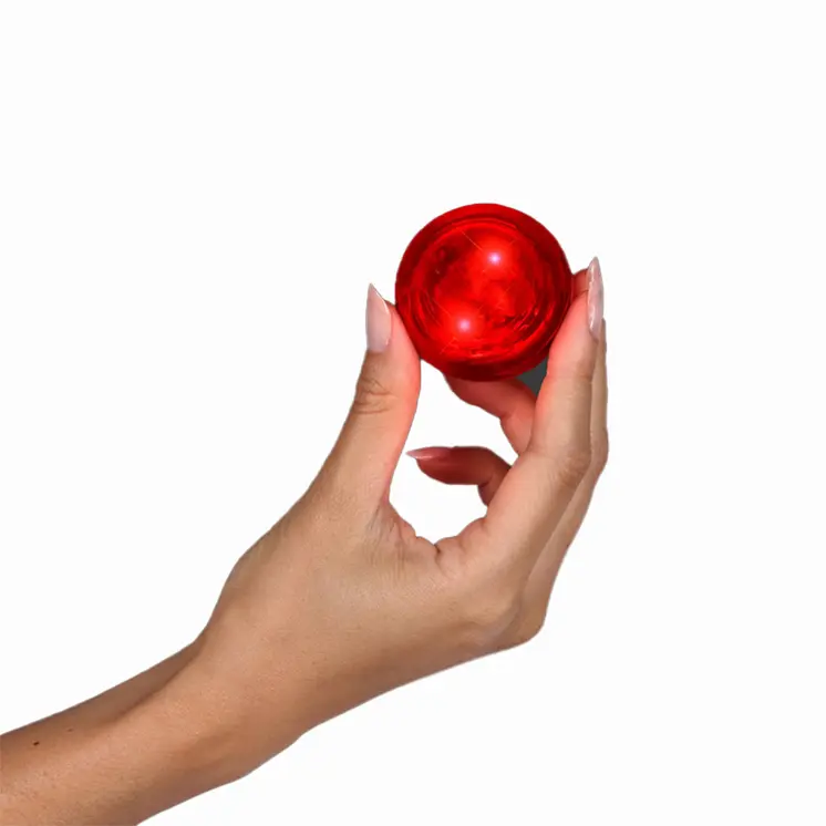 LED Impact Activated Bouncy Ball Red