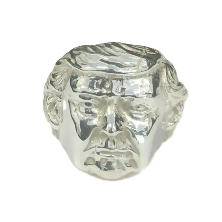 Size 12 Donald Trump MAGA Fashion Silver Plated Ring