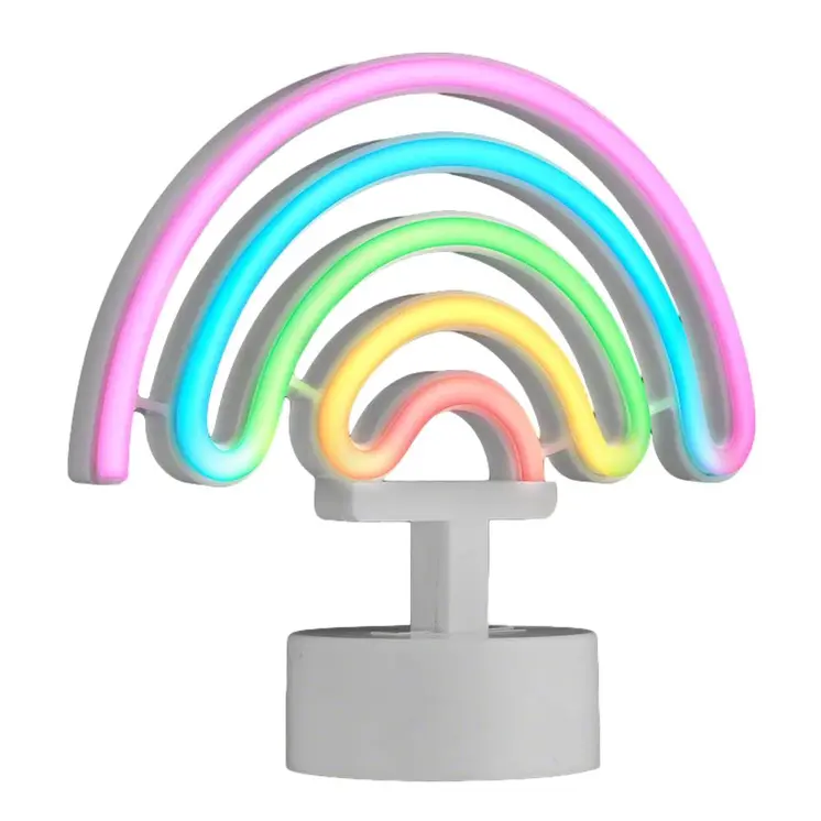 USB LED Desk Rainbow Tabletop Sign Multicolor