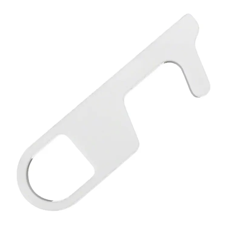 Multifunctional No Touch Tool Carry On Door Press Opener White
