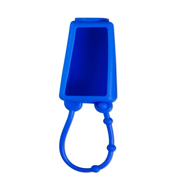 Blue Silicone Hand Sanitizer Bottle Holder Pack of 6