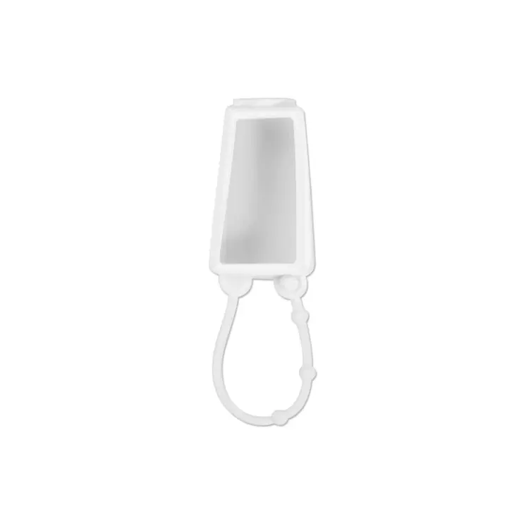White Silicone Hand Sanitizer Bottle Holder Pack of 6