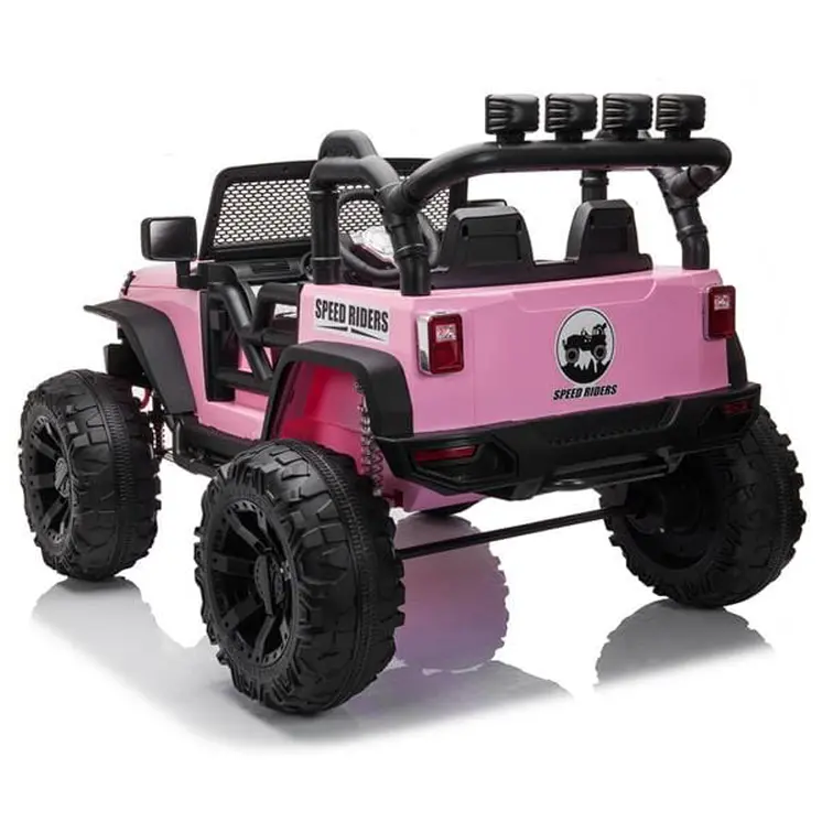 Light Up 3 Speeds Ride on Car 12V with Remote Control Pink