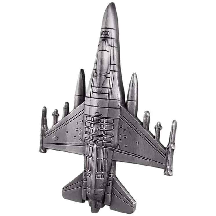 3D Aircraft Shaped F16 Fighting Falcon US Air Force Commemorative Coin Collector