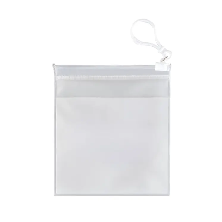 Handy Pouch Mask Bag with Clip White Pack of 250