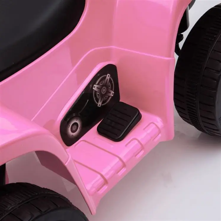 LED Kids Ride on Battery Powered ATV 4 Wheels Pink