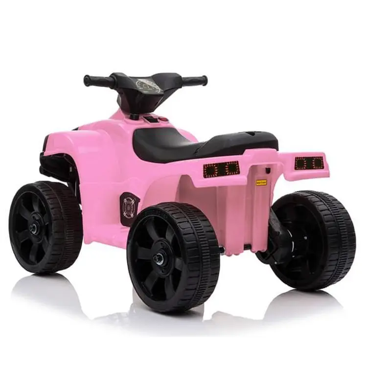 LED Kids Ride on Battery Powered ATV 4 Wheels Pink