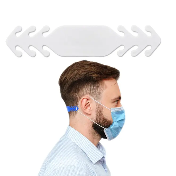 Pack of 250 Plastic Face Mask Ear Saver 3 Positions White