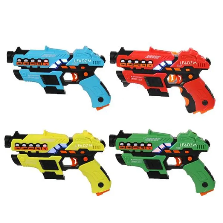 4 Packs Small Laser Machine Shot Laser Gun with Vest