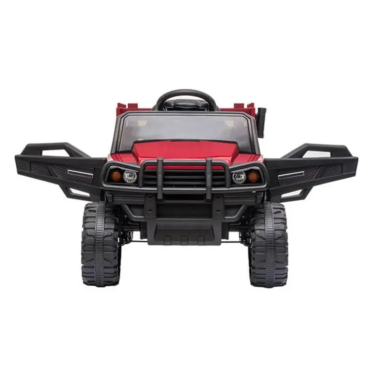 Childrens Car Off Road Vehicle Remote Control LED Lights Music USB 12V 4.5AH Red