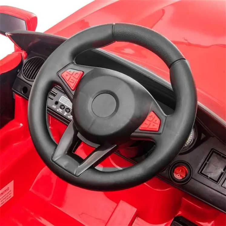 Childrens Car Remote Control LED Lights 12V 2.4GHZ Luscious Red