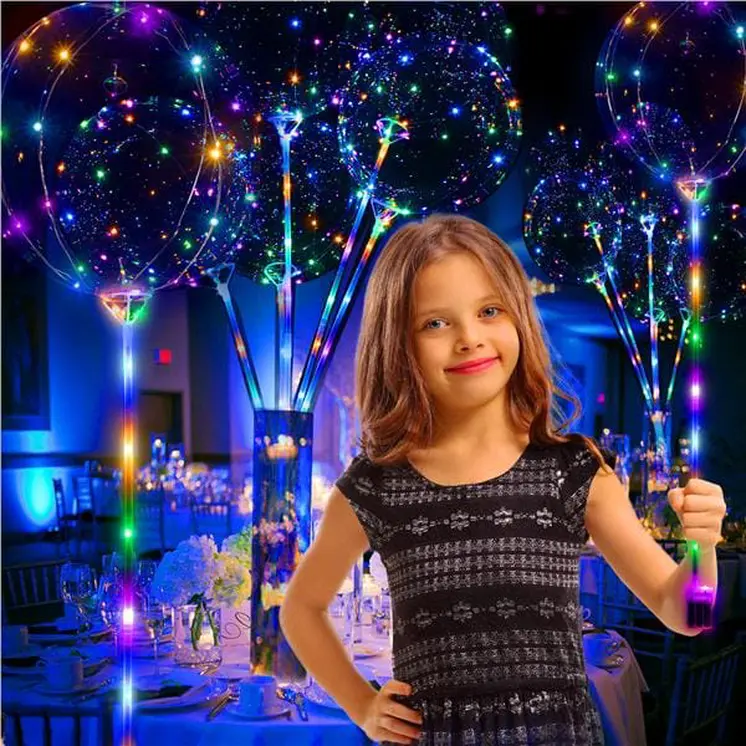 Light Up Multicolor Lollipop Balloon