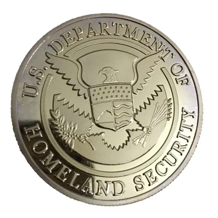 United States Secret Service Gold Plated Commemorative Coin
