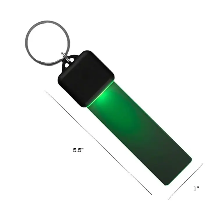 Light Up Keychain Green LED