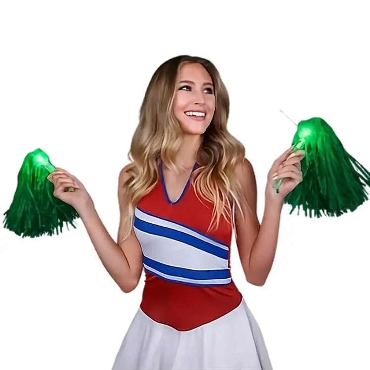 LED Team Spirit Pom Pom Green
