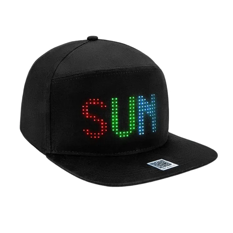App Controlled Multicolor LED Baseball Hat Snapback