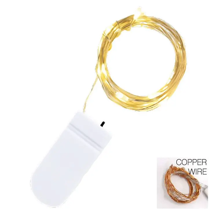 LED 20 Inch Copper Wire String Lights Warm White