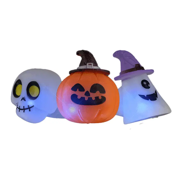 Soft Flashing Halloween Rings Assorted Pack of 24