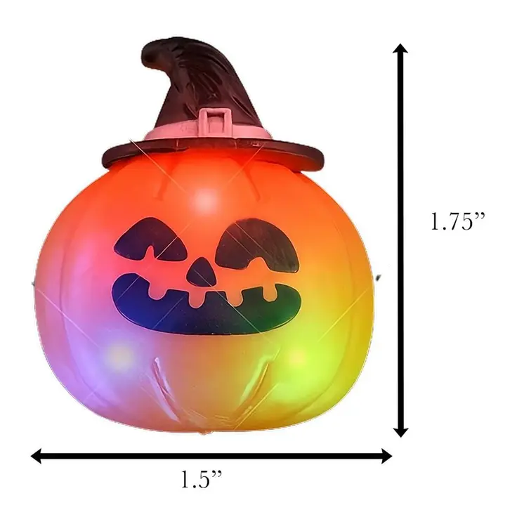 Soft Flashing Halloween Rings Assorted Pack of 24