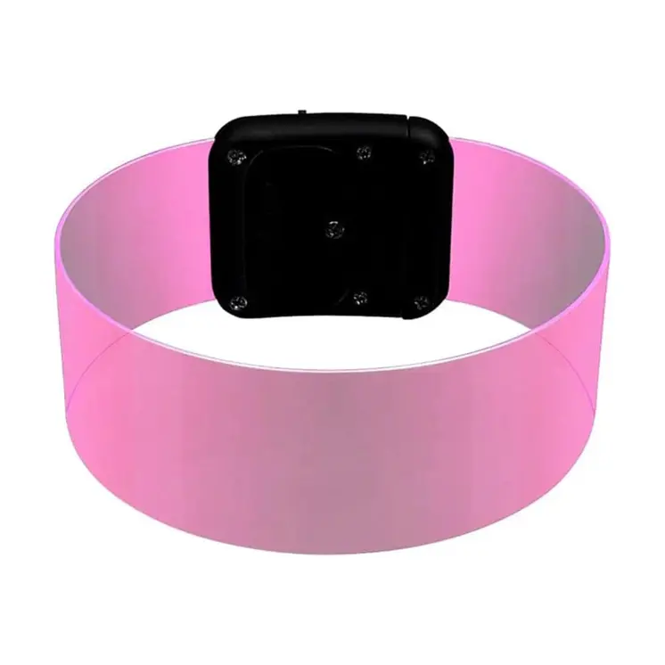 Cosmic Pink LED Bracelets Magnetic Clasp