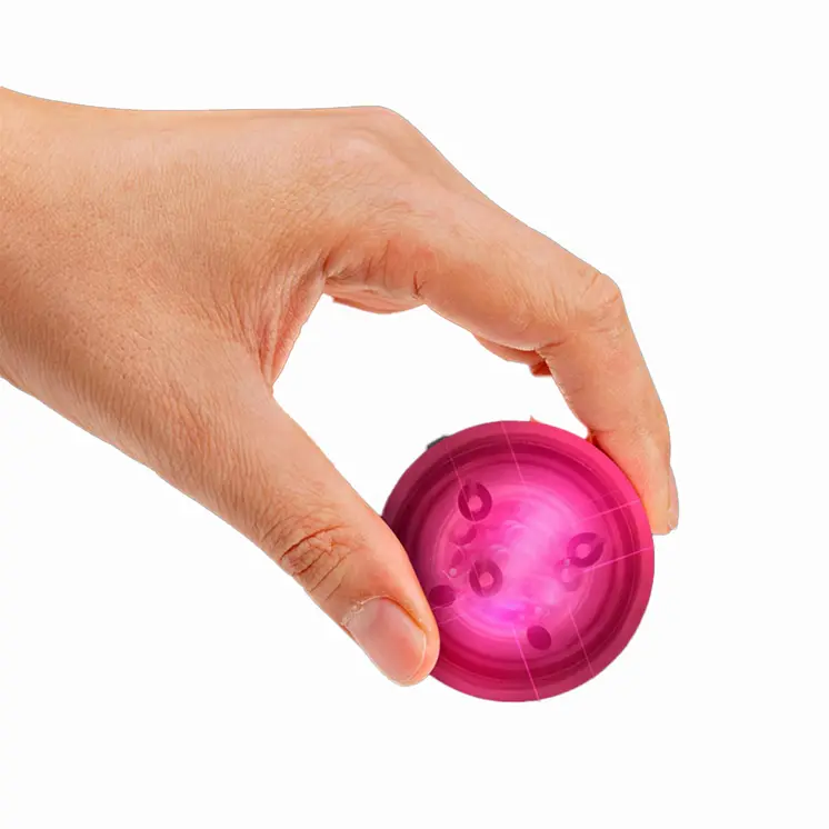LED Impact Activated Bouncy Ball Pink