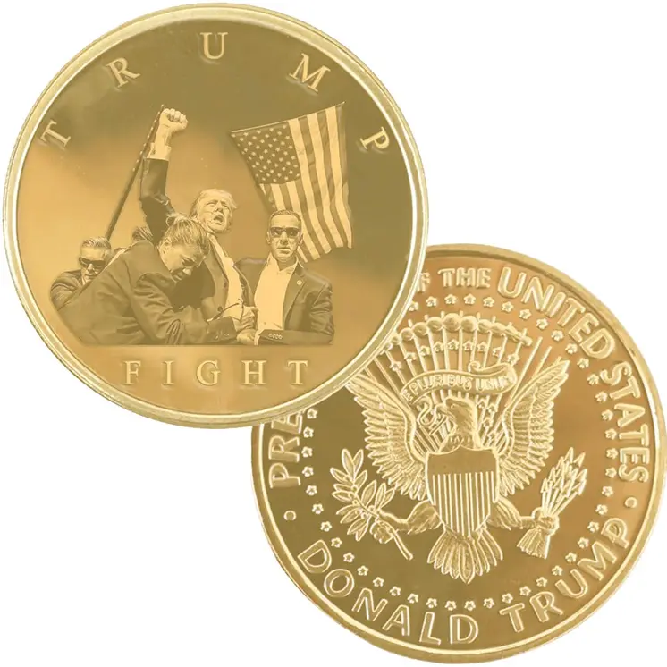 Trump Fighting For America Gold Coin