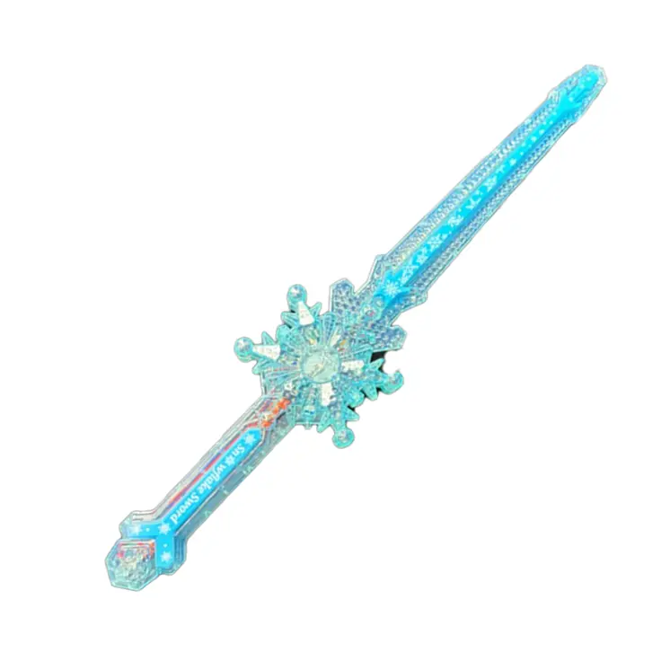 Crystal Snowflake Light Up Sword Wand