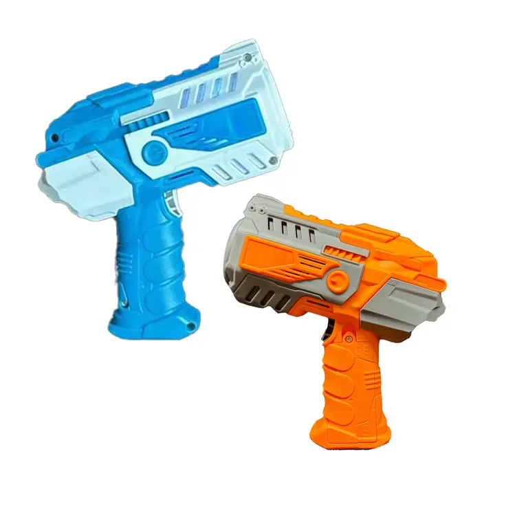 Light Up Bubble Blaster Toy Gun Assorted Blue White or Orange White
