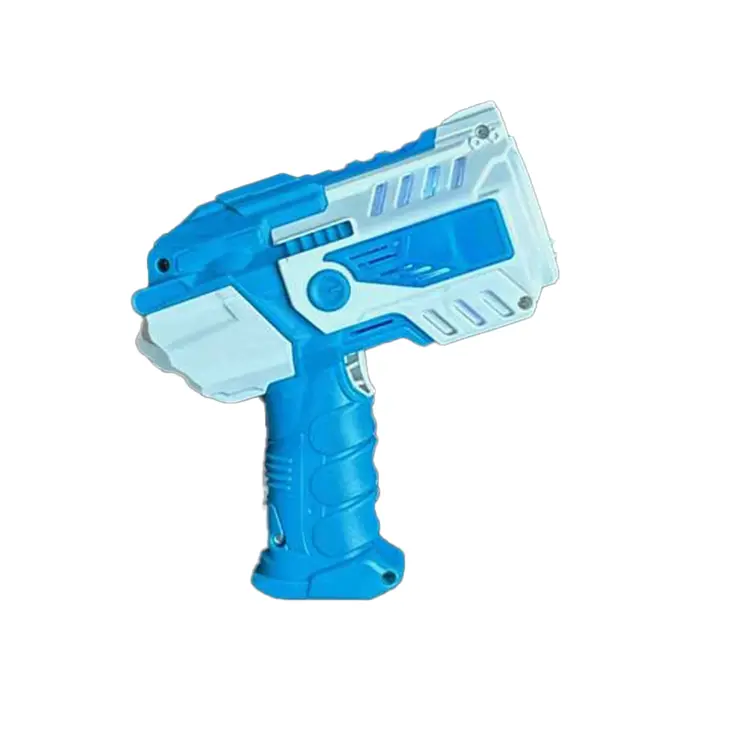 Light Up Bubble Blaster Toy Gun Assorted Blue White or Orange White