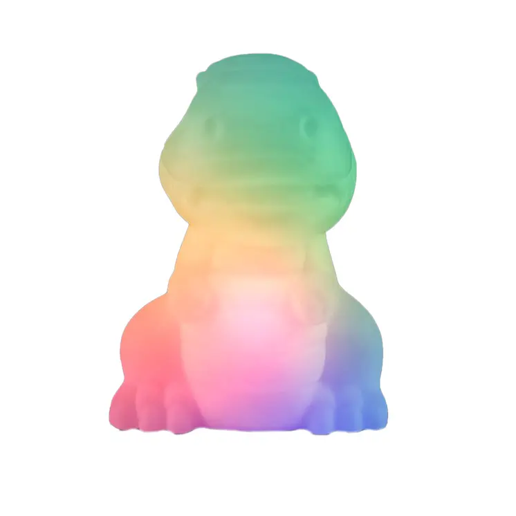 Light Up Soft Baby Dinosaur Charm Necklace with  8 LED Functions