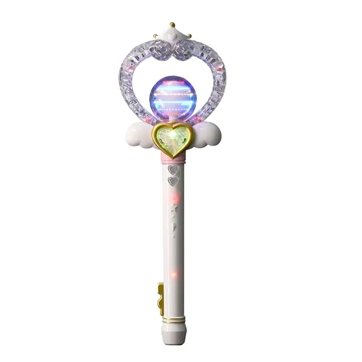 Light Up Angel Wings Heart Wand