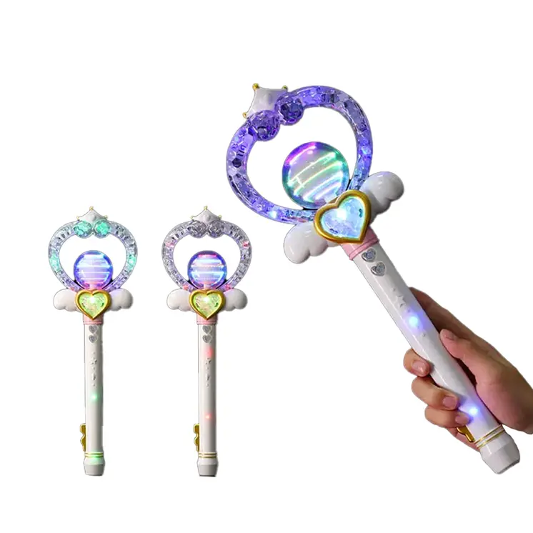 Light Up Angel Wings Heart Wand