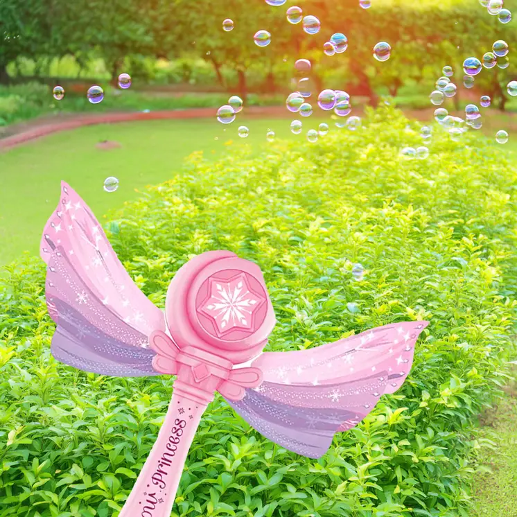 Light Up Musical Butterfly Bubble Wand